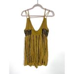 Free People  intimately sequin‎ green top Photo 3