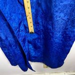 Victoria's Secret Vintage Robe P/S Blue Floral Satin Y2K Lingerie Glam Coquette Photo 4
