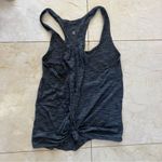 Lululemon Heather Gray Racerback Knot Tank Sz 4 Photo 1