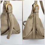 Stone Mountain Beige Tan Leather Slouch Shoulder Bag Purse Photo 11