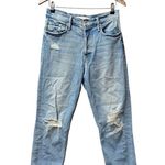MOTHER Superior The Tomcat Denim Jeans Ripped Distressed The Confession Blue 28 Photo 3