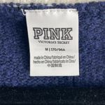 PINK - Victoria's Secret PINK Varsity Sweater Plaid P & green and cream accents Navy Women's Cardigan Photo 9
