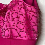 Vintage Beaded Magenta‎ Dress Size M Photo 3