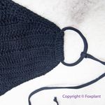 frankie's bikinis New! Frankies bikini jimi black crochet halter bikini top‎ 100% cotton, size S Photo 7