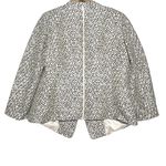 LAFAYETTE 148 Women’s Linen Blend Metallic Neutral Patterned Blazer Brown Size 14W Photo 3