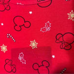 Disney  Sleepwear Red  Christmas Prints Long Sleeve Size 8 Photo 4