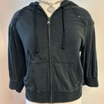 Billabong Vintage y2k 2000 Relaxed Fit Grey Cropped Zip Up Hooded Jacket size M Photo 0