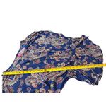 Pure Energy Soft Mesh Blue Pink Paisley Elastic Waist Dolman Sleeve 2x Top Photo 6