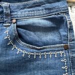 1822 Denim  Dark Blue Jean Shorts with Stitch Detail Photo 1