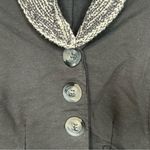 Neon Buddha Knit Collar Patchwork Style Blazer Jacket Size XS Black Photo 4