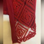⭐️Boutique Annianna burgundy red open Cardigan medium Photo 4