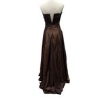 Vera Wang  Maids dress strapless brown back zip size 6 Photo 2