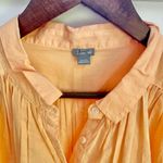 Aerie  Peach Cottagecore Lagenlook Oversized Cotton Short Sleeve Shirt Medium Photo 2