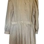 Vintage cottage core beige long sleeve pleated dress measurements in pictures Size undefined Photo 0