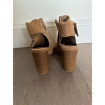 Fergalicious Brown Suede Peep Toe Ankle Boots with Bows Size 7.5 Photo 2