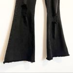 Girlish Denim High Rise Flare Distressed Jeans Faded Black Retro Western Size 29 Photo 2