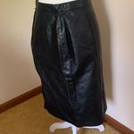Vintage 26 inch Women’s Black Leather Skirt by Dana Brooke Size 6 (today’s 4?) Photo 2