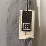 NWT HAVE Fashion Black & White Gingham Plaid Printed Stretchy Fitted Mini Skirt Size M Photo 3