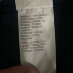 Isaac Mizrahi New Blue Pebble Knit Culottes with White Lace Floral Trim LP Photo 3