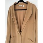 Susan Graver Fushion Blazer Tan Brown Size 3X Liquid Knit Career Office Stretch Photo 1