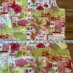 Talbots Sleeveless Dress Sz 8 Novelty Print Italy Italian Villa Floral Dancers Photo 14