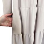 See By Chloe  Pink Ruffled Lace Bib Tiered Long Sleeve Midi Dress Size 36/ US 4 Photo 5