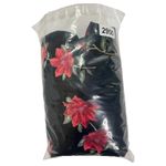 Draper James Dress Womens 2XL Black Red Floral Velvet Bubble Sleeve Cocktail Photo 13