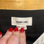 Helmut Lang  Black and White Mini Skirt with Pockets Photo 2