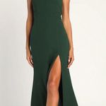 Lulus One-Shoulder Emerald  Green Dress Photo 0