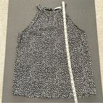Diane Von Furstenberg  silk blend black/white print halter top blouse Size M Photo 4