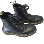 Dr. Martens  Luana Smooth Leather Lace Up Combat Boots Women's 6 Black Photo 1