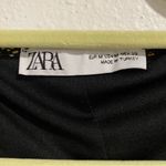 ZARA Black Floral Front Tie Long Sleeve Midi Shift Dress Sz M Photo 3