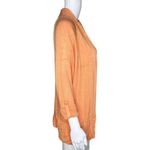 Chico's Sweater Womens Small Orange Open Front Cardigan Office Workwear Versatile Photo 1