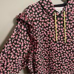 Sandy Liang  X Target Women's Floral print Ruffle Hooded Sweatshirt Photo 13