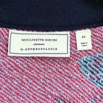 Anthropologie Moulinette Souers • Anthro Jacquard Floral Blazer black red knit jacket Photo 3