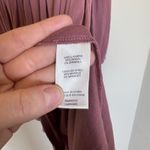 Rebecca Taylor REBECCA TAYLOR Knit V-Neck Long Sleeve Dress Small Mauve Photo 4