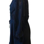 Black Swiss Dot Ruffle Accent Dress size medium 8/10 New with tags Photo 2