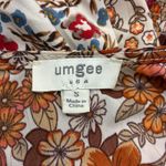 Umgee Floral Tiered Long Sleeve Maxi Dress Womens S Brown Farmhouse Cottagecore Photo 5