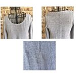 Eileen Fisher Sweater XS Gray Hi Low Pullover Linen blend Casual Semi Sh… Photo 7