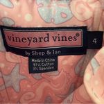 Vineyard Vines Seahorse Print Y2K Strapless Pink mini Dress sand dollar starfish Photo 11