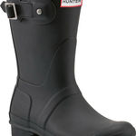 Hunter Original Short Rain Boots Black Size 8 New Photo 0