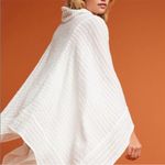 Anthropologie Lilka X White Shell Eyelet Laser Cut Beach Poncho Cape Cover Up Photo 6