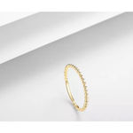 Boutique Dainty 14k Gold Plated S925 Stacking Bead‎ Ball Ring Size 5.5 Photo 14