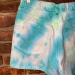DKNY Custom Tie Dye Denim Jean Shorts Size 10 Photo 8