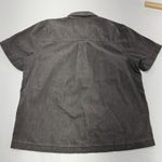 Madewell Shirt Womens Medium Denim Short Sleeve Button Up Shirt in Lunar Wash Photo 5