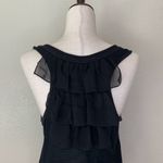 Isabella Rodriguez Black Ruffle Front & Back Women’s Top Photo 7