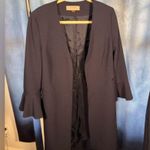 Tahari  Navy Coat and Dress Set Photo 2