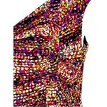 Alfani Abstract Ruched Bodycon Dress 12 Petite Drape Neck Office Party Dinner Photo 10