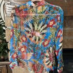 Farm Rio  Sheer Tropical Button Down Shirt NWT Photo 5