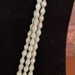 Akola "Dynamic Demi" Light Green Paper Pearl Gold Tone Coptic Cross Neck… Photo 2